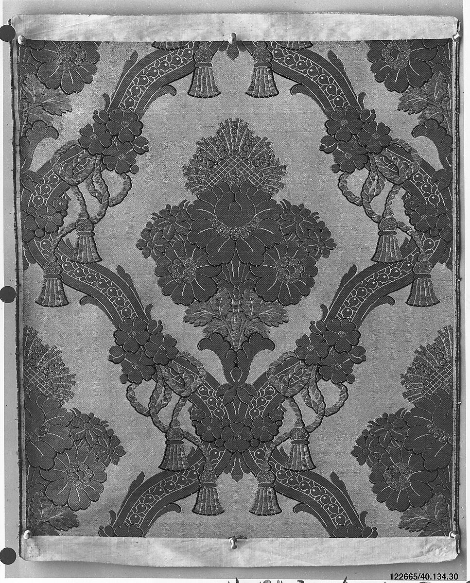 Piece, Silk and metal thread, French, Lyons 