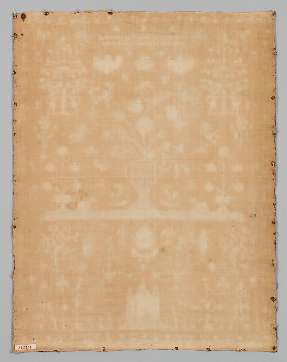Sampler, Silk on wool canvas, British