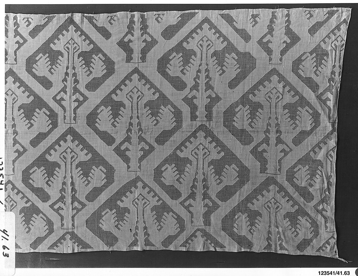 Altar frontal, Linen, drawnwork, Italian 