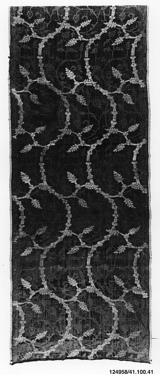 Fragment, Silk and metal thread, Italian, Venice or Turkish 