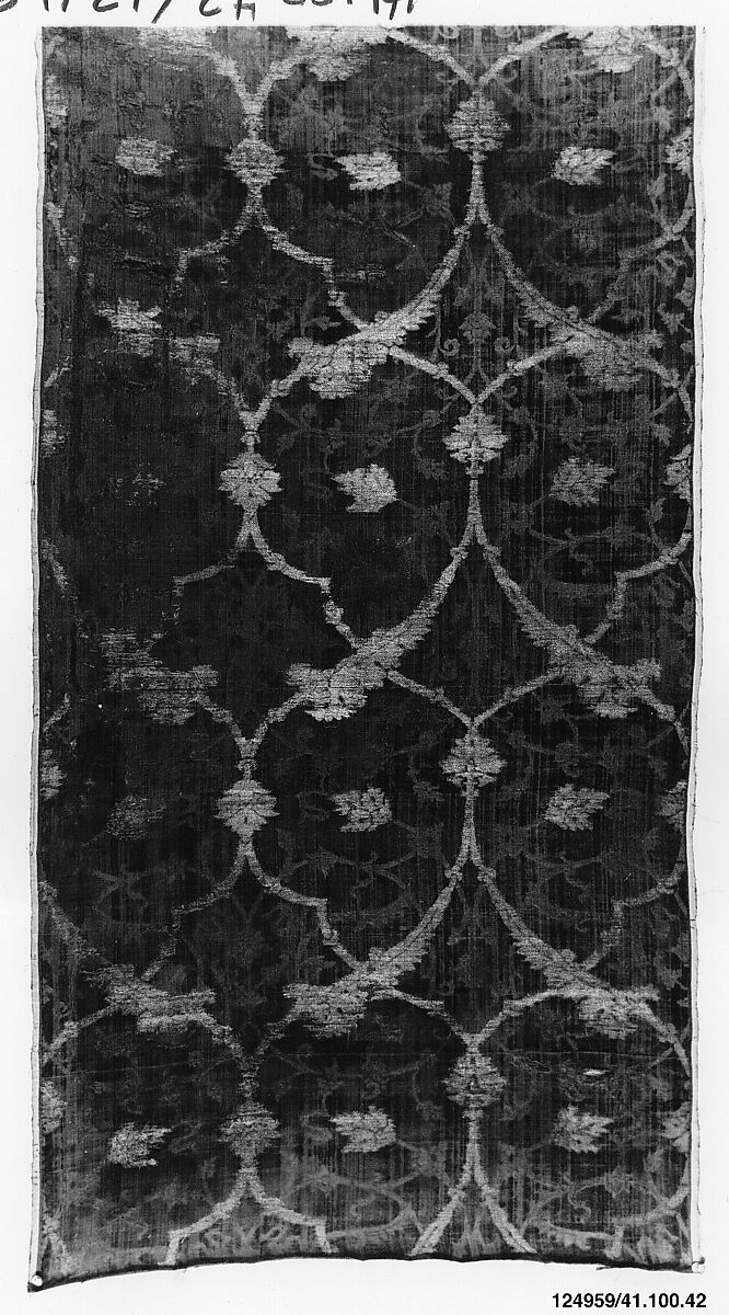 Fragment, Silk and metal thread, Italian, Venice or Turkish 