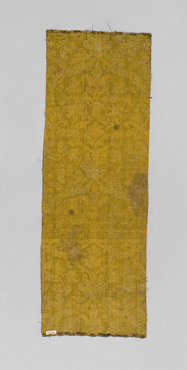 Runner, Silk, metal thread, Italian