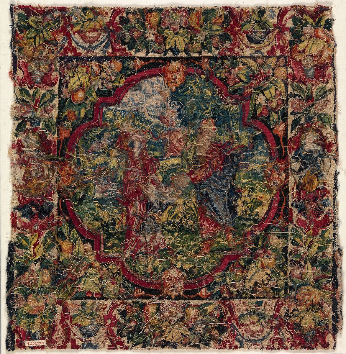 The Expulsion of Hagar from the Story of Abraham, Wool, silk, silver-gilt thread (21 warps per inch, 9 per cm.), Flemish