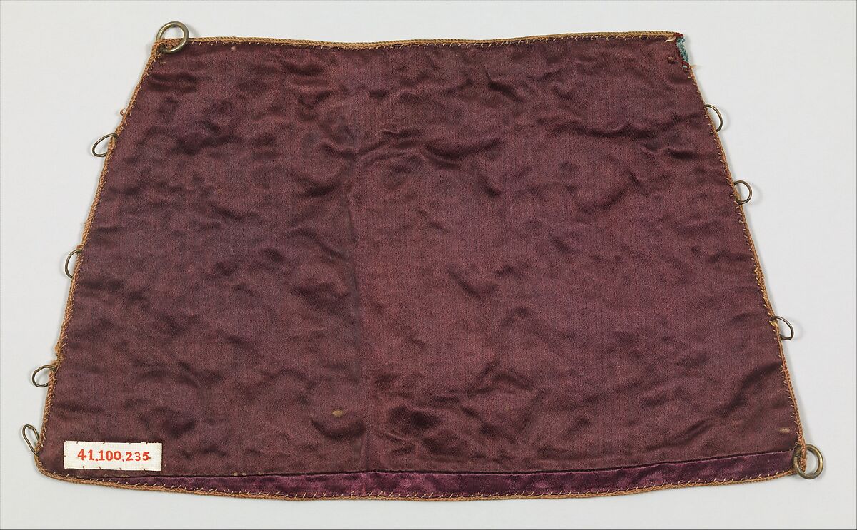 Liturgical cuff (Epimanikion), Silk, metal thread, and metal wire embroidery on a foundation of silk satin, Greek