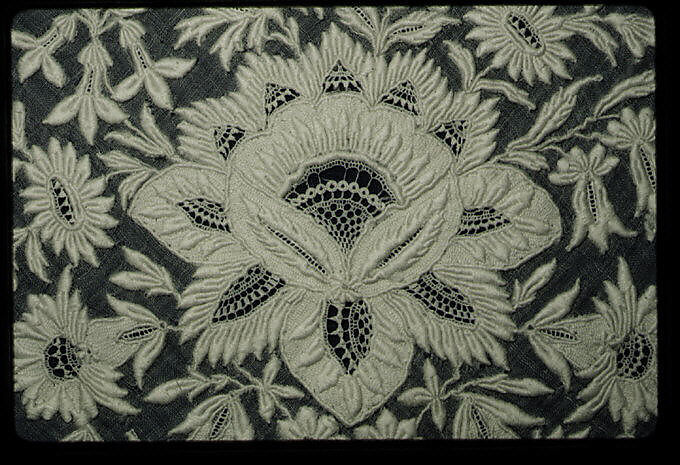 Cap crown, Linen on cotton, French