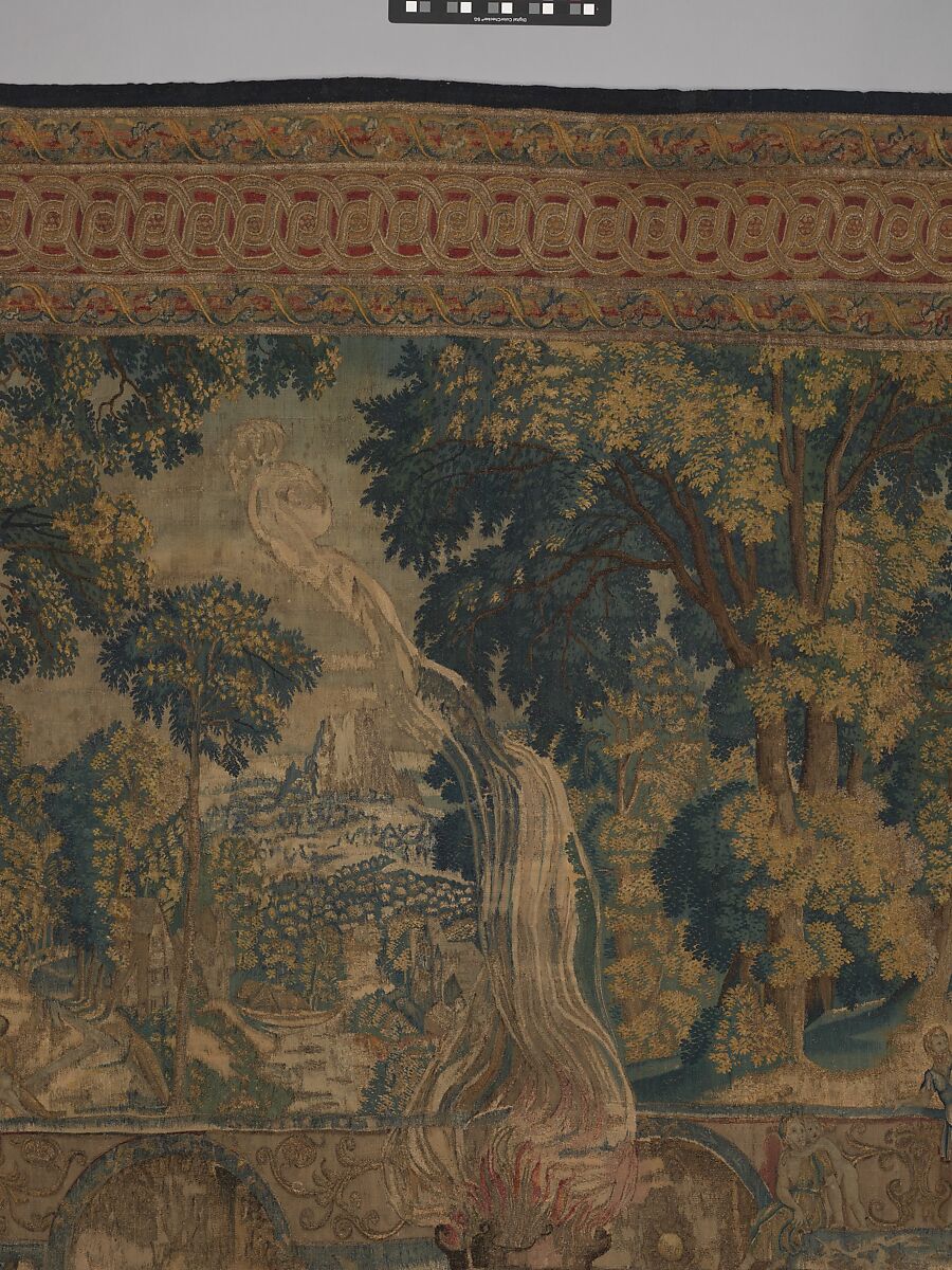 Mercury Changes Aglauros to Stone, from the Story of Mercury and Herse, Design attributed to Giovanni Battista Lodi da Cremona (Italian, active 1540–52), Wool, silk and precious metal-wrapped threads (20-22 warps per inch, 8-9 warps per cm.), Netherlandish, Brussels