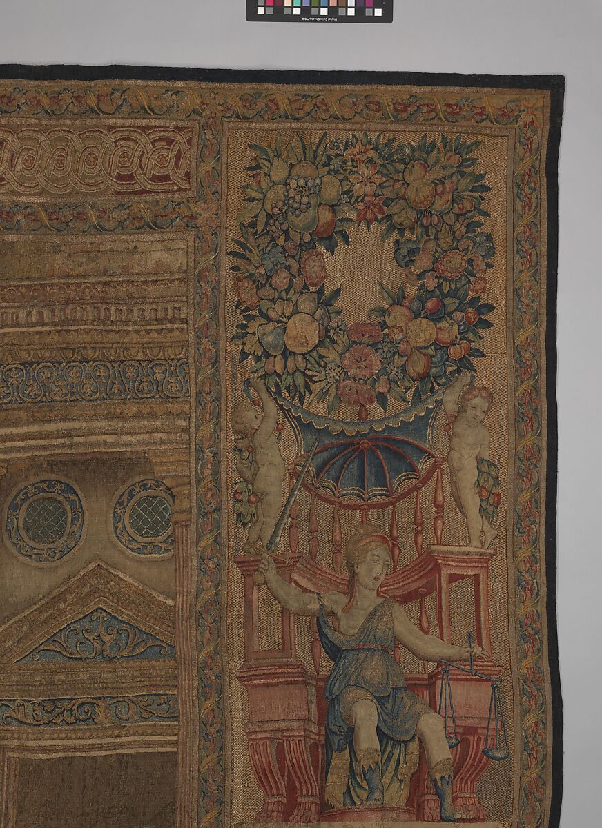 Mercury Changes Aglauros to Stone, from the Story of Mercury and Herse, Design attributed to Giovanni Battista Lodi da Cremona (Italian, active 1540–52), Wool, silk and precious metal-wrapped threads (20-22 warps per inch, 8-9 warps per cm.), Netherlandish, Brussels