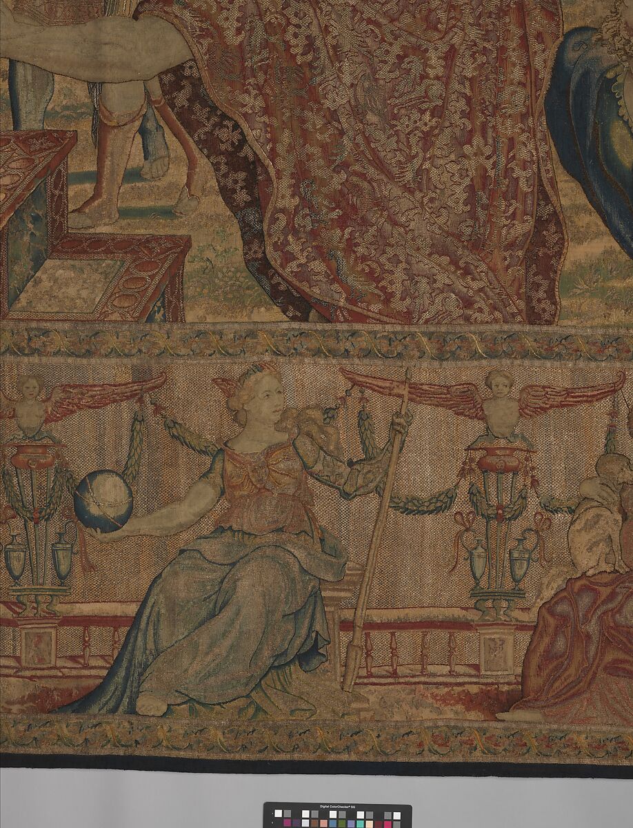 Mercury Changes Aglauros to Stone, from the Story of Mercury and Herse, Design attributed to Giovanni Battista Lodi da Cremona (Italian, active 1540–52), Wool, silk and precious metal-wrapped threads (20-22 warps per inch, 8-9 warps per cm.), Netherlandish, Brussels