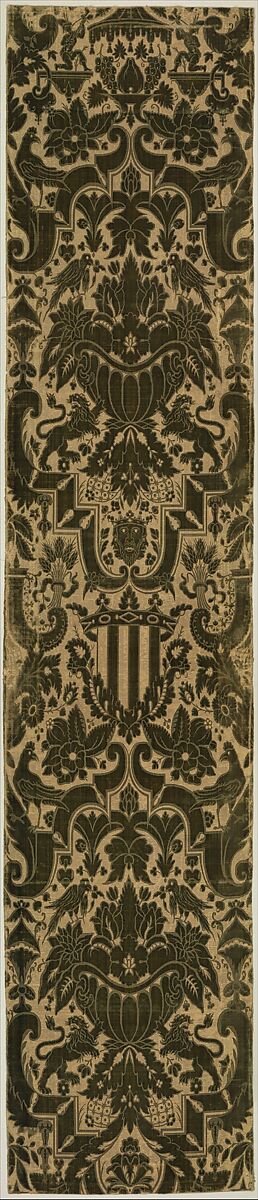 Lengths of velvet, Silk and metal thread, Italian, Genoa