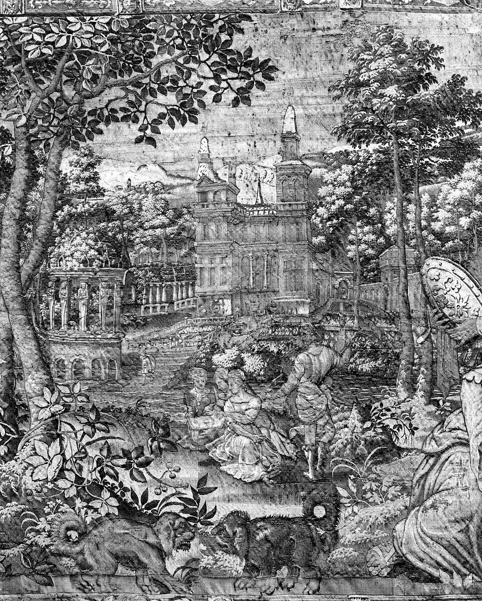 The Romans with their Sabine Wives from the Story of the Romans and the Sabines, Nicolas van Orley (active 1570–1585), Wool, silk (19-21 warps per inch, 7-8 per cm.), Flemish, Brussels or Antwerp