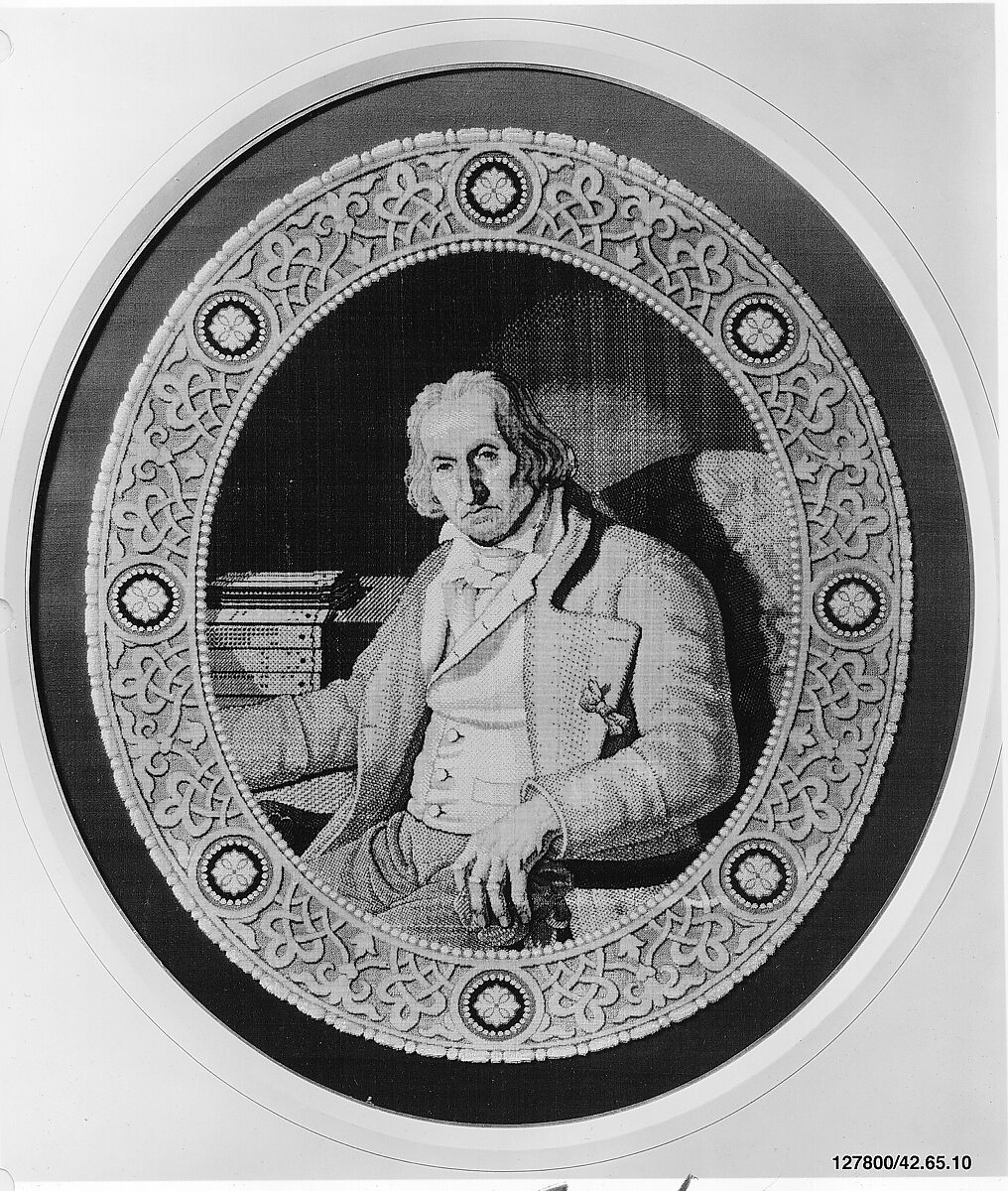 Portrait, Woven by A. Bois, Silk, French, Lyons 