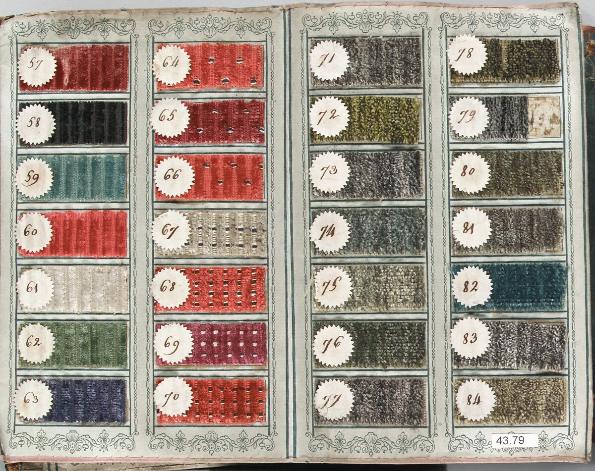 Textile Sample Book, François Debray et Cie. (French (Amiens)), French, Amiens 