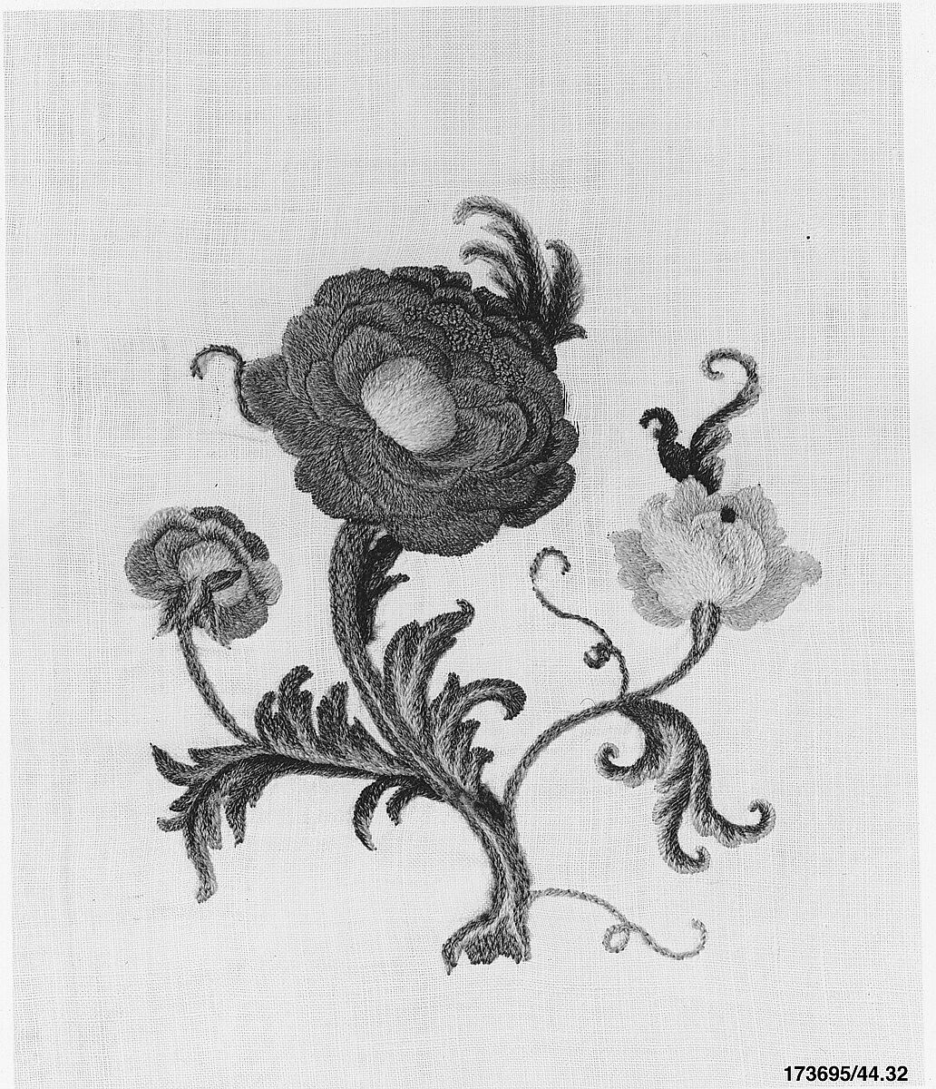 Hanging, Wool on linen, French