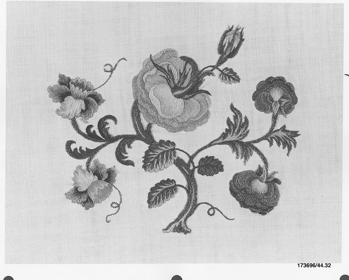 Hanging, Wool on linen, French