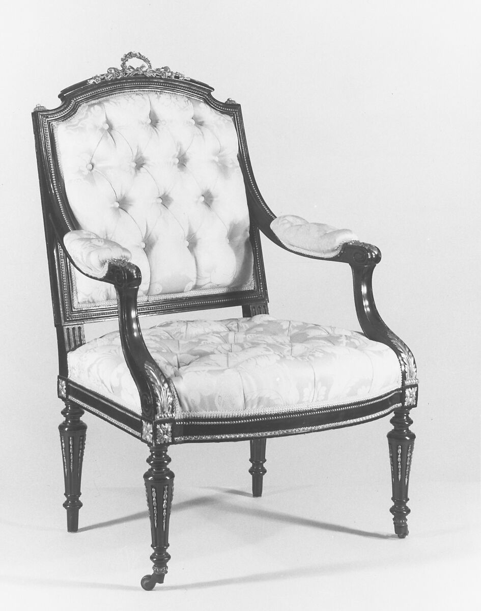 Armchair, Léon Marcotte (1824–1887), Maple, gilt bronze, American