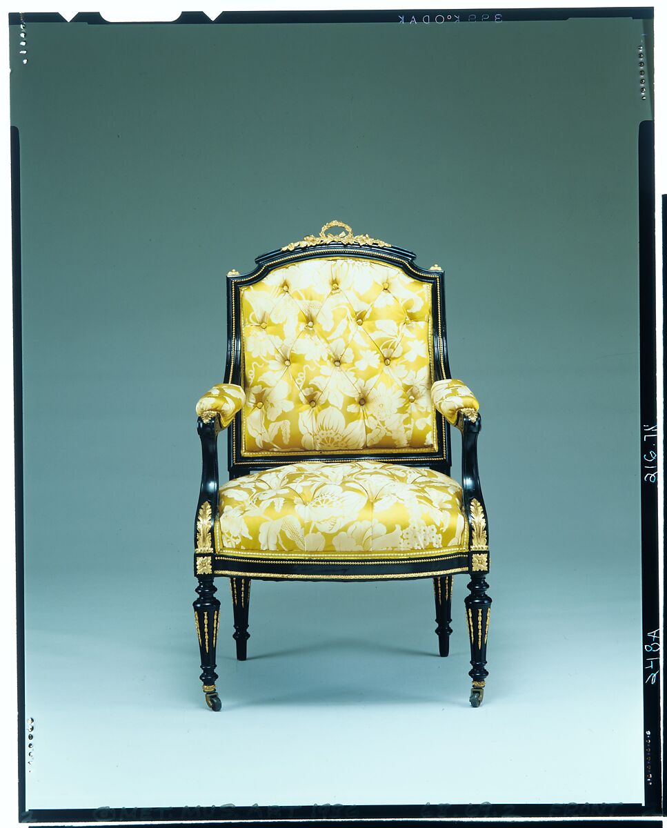 Armchair, Léon Marcotte (1824–1887), Maple, gilt bronze, American