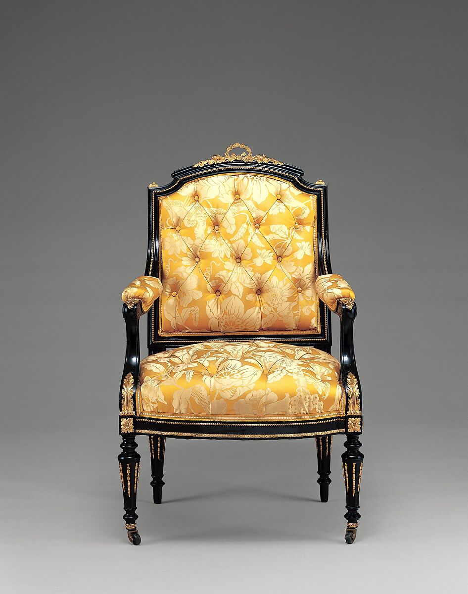 Armchair, Léon Marcotte (1824–1887), Maple, gilt bronze, American 