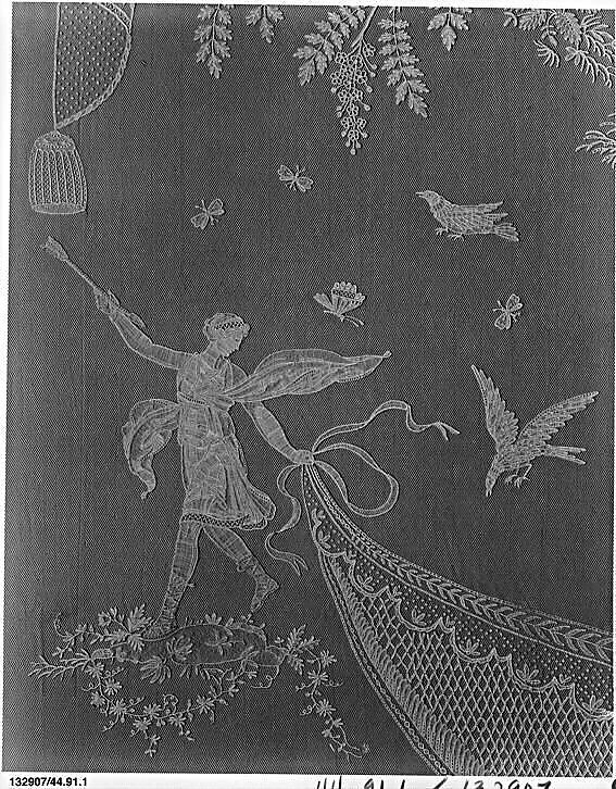 Coverlet, Bobbin lace, Brussels bobbin lace, Belgian, Brussels