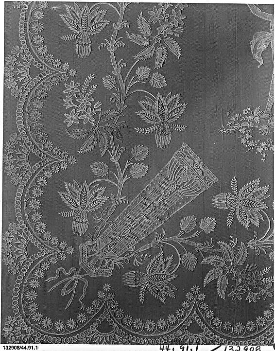 Coverlet, Bobbin lace, Brussels bobbin lace, Belgian, Brussels