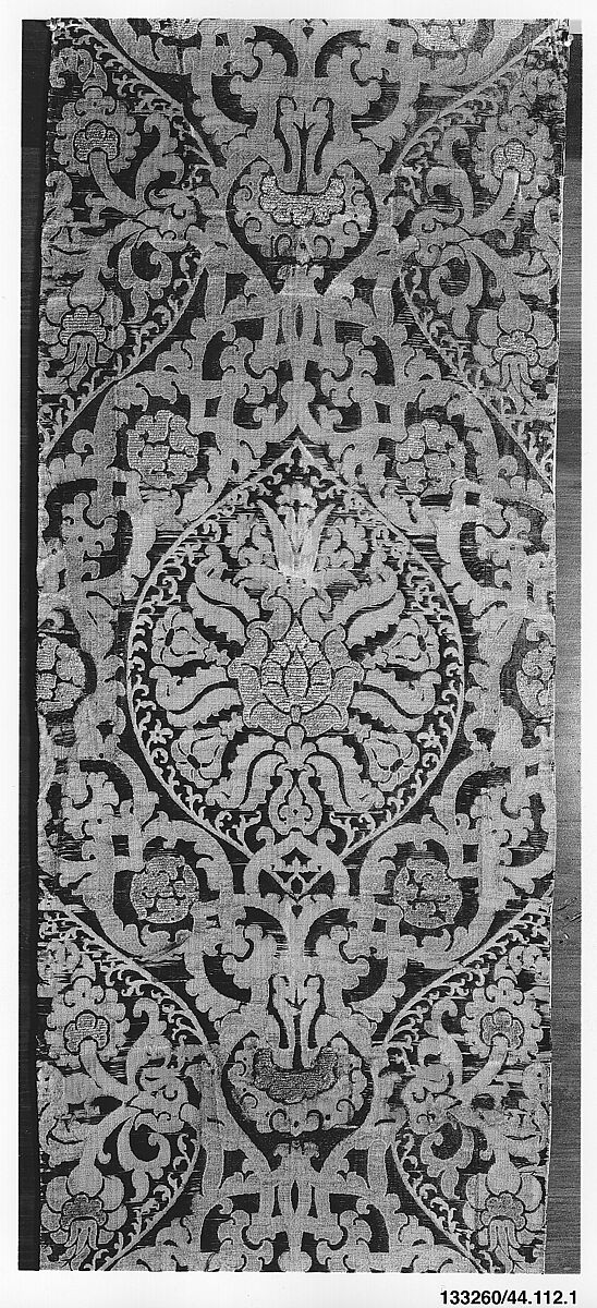 Panel, Silk, linen and metal thread, Spanish