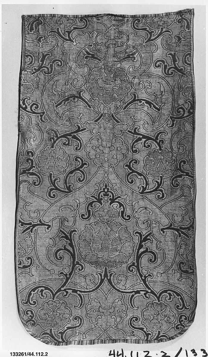 Piece, Silk and metal thread, Spanish 