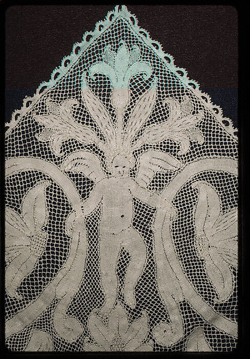 Border, Bobbin lace, Milanese lace, Italian, Milan