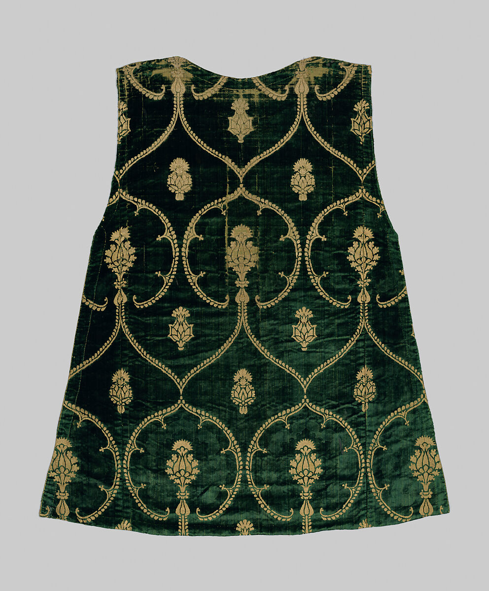 Panel, Silk and metal threads, Italian 