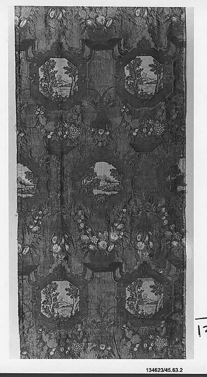 Panel, Silk and metal thread, Italian, Venice 