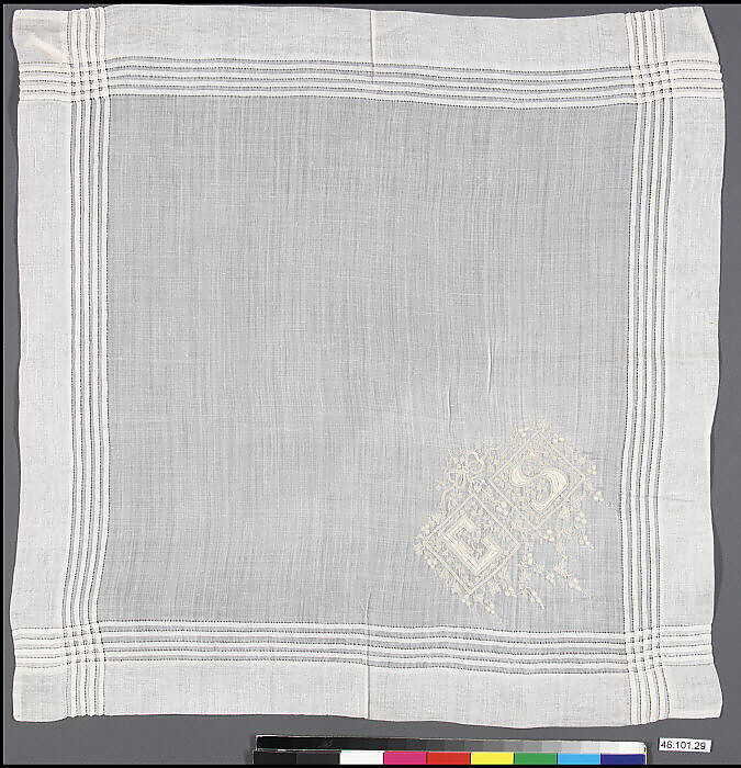 Handkerchief, Linen, French 