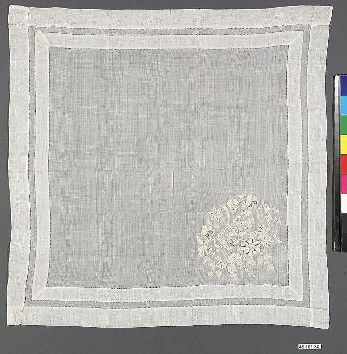 Handkerchief, Linen, French 