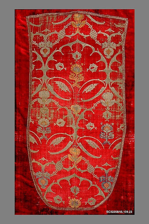 Panel, Silk, Italian, Venice 