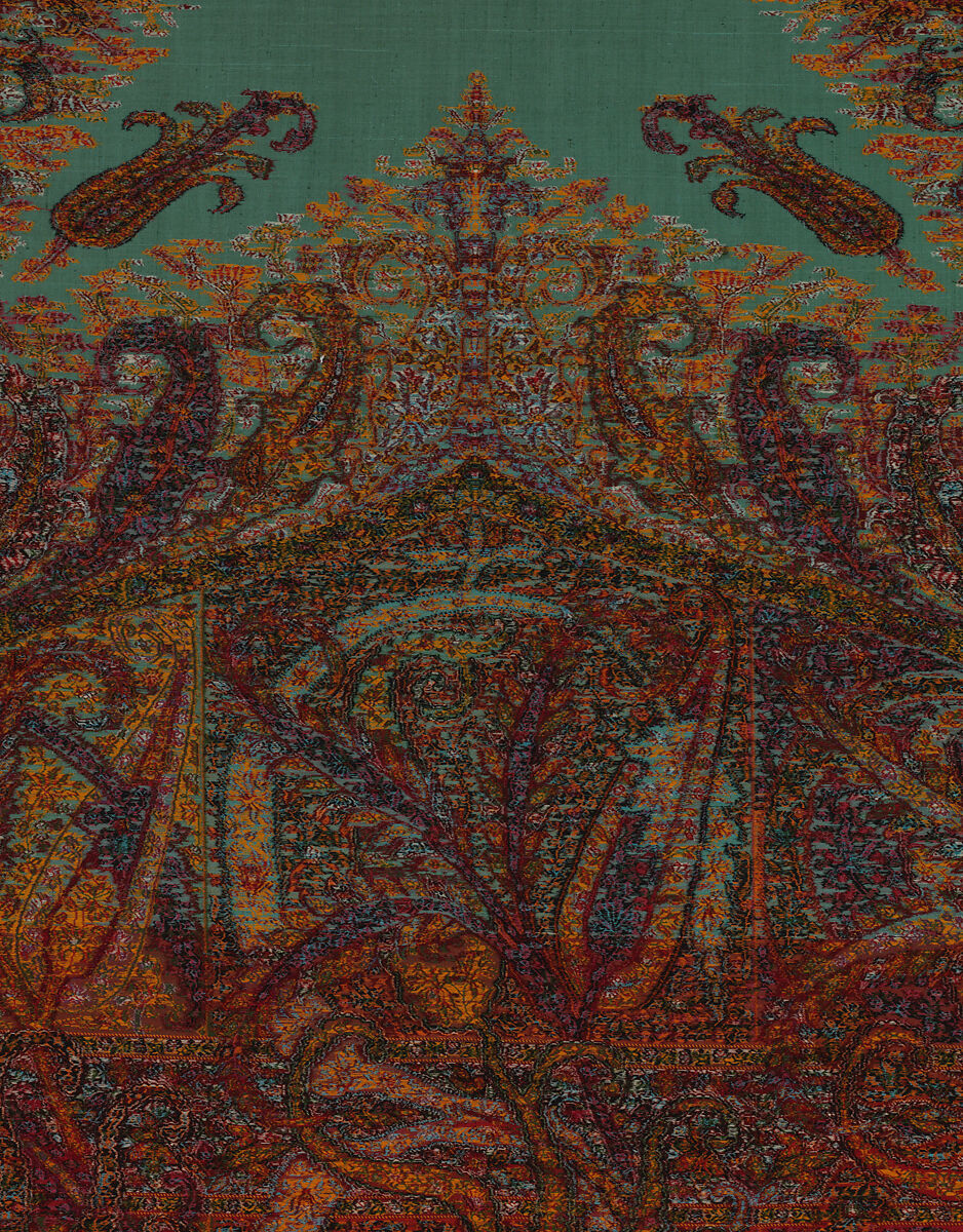 Shawl, Wool and silk, Scottish