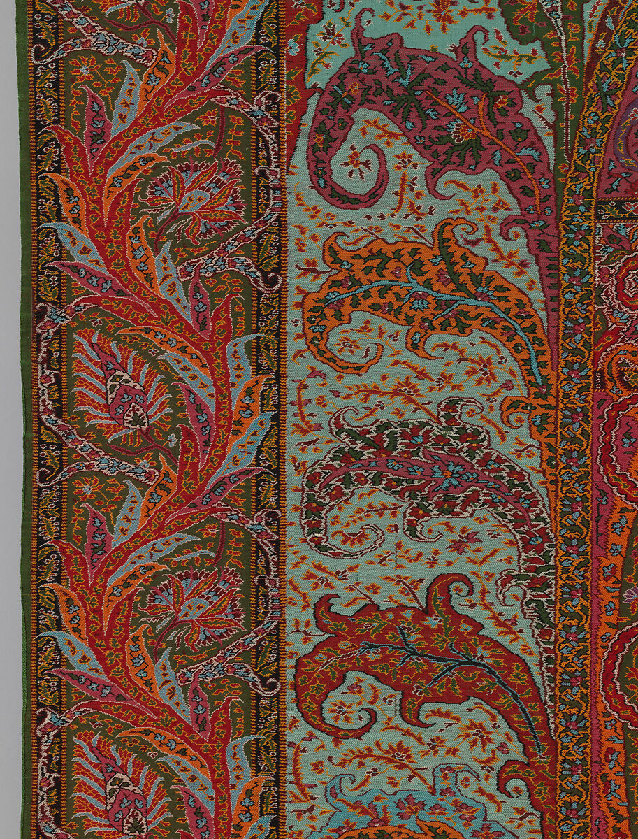 Shawl, Wool and silk, Scottish