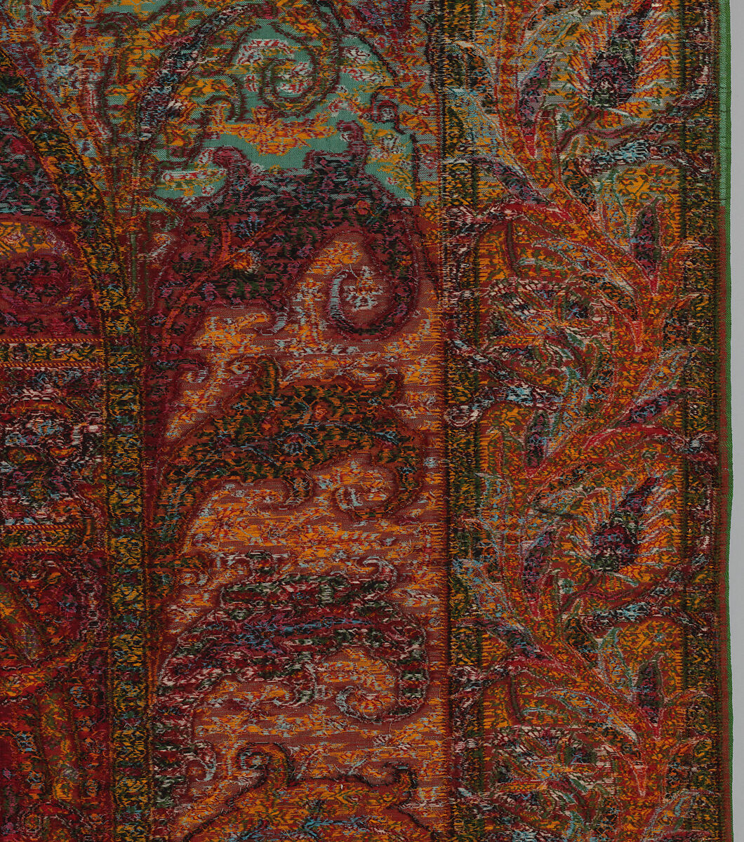 Shawl, Wool and silk, Scottish