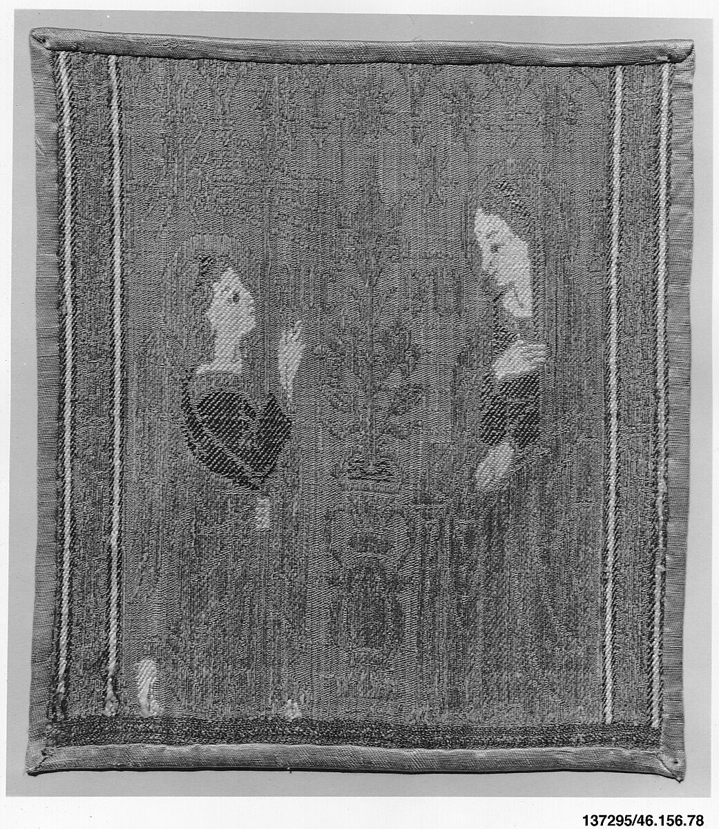 Part of an orphrey, Silk and metal thread, Italian, Siena