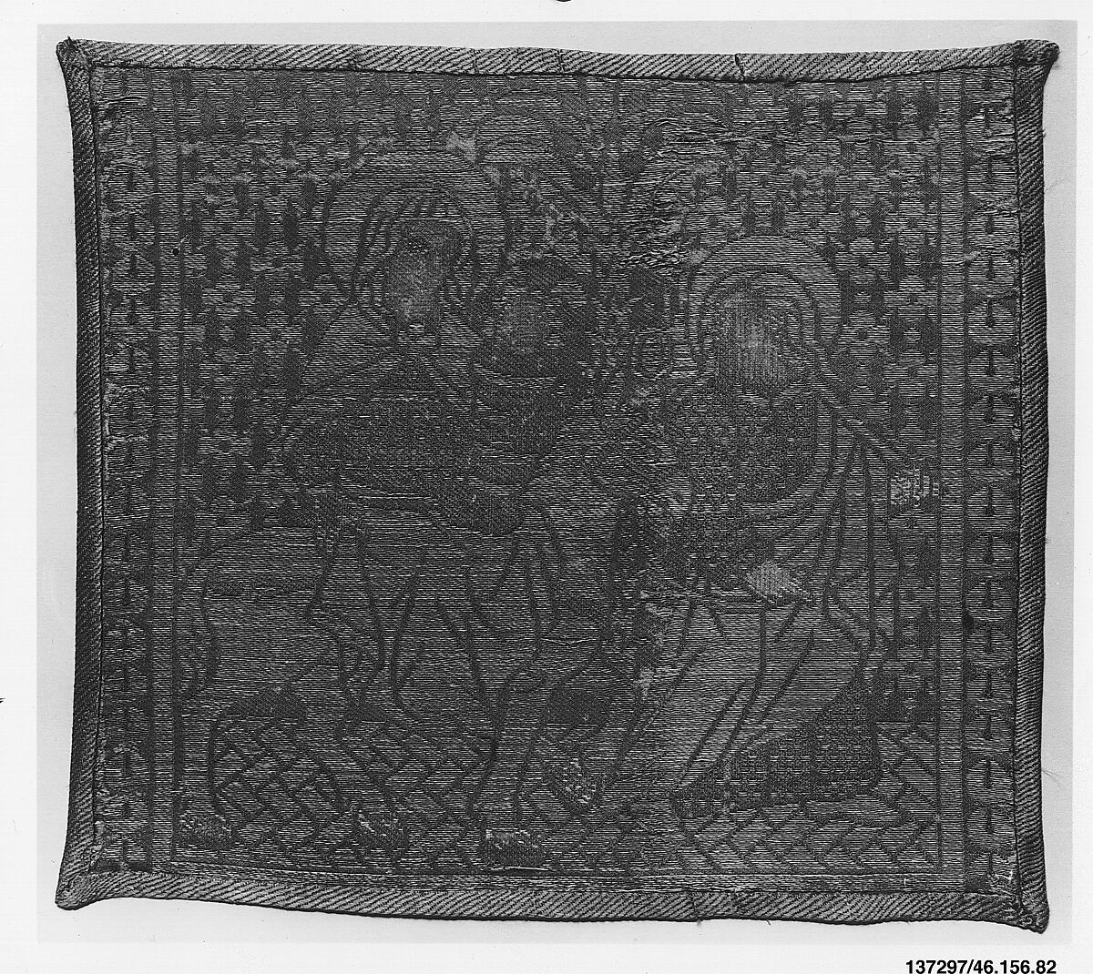 Part of an orphrey, Silk and metal thread, Italian, Florence or Siena 