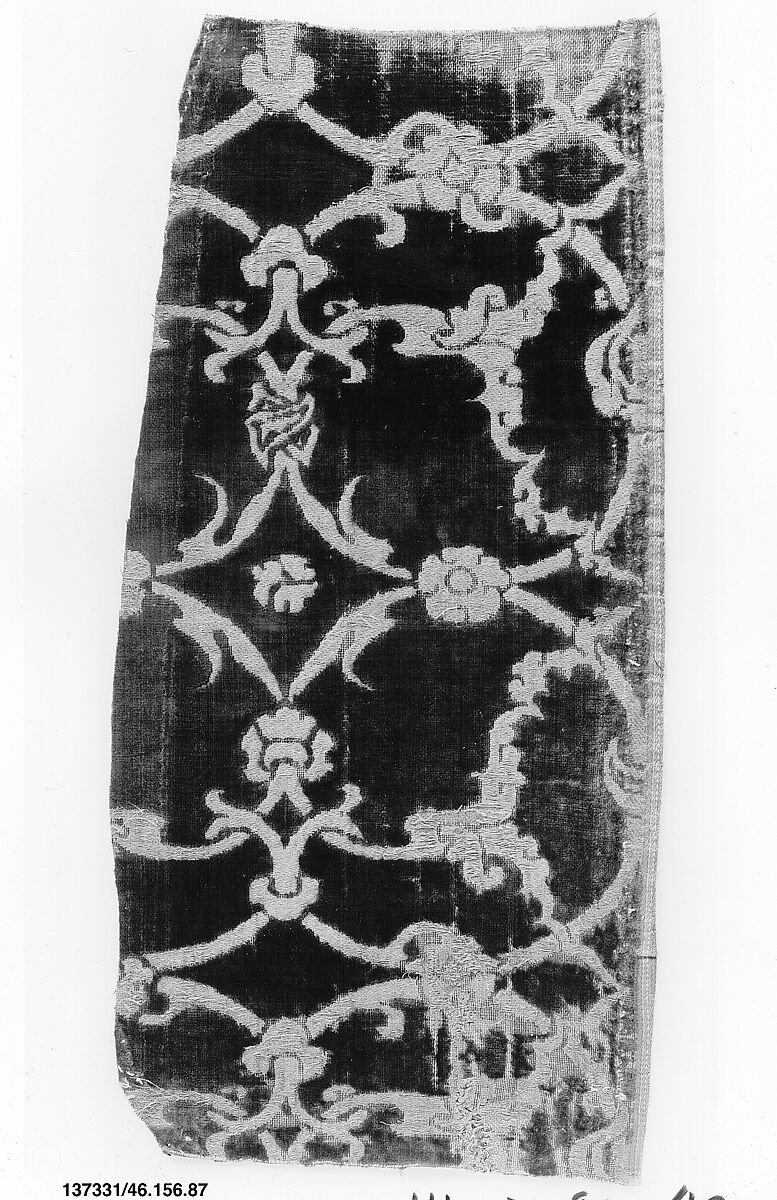 Piece, Silk and metal thread, Spanish