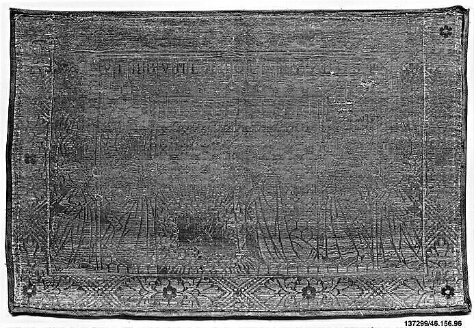 Orphrey, Silk, Italian, Florence or Siena