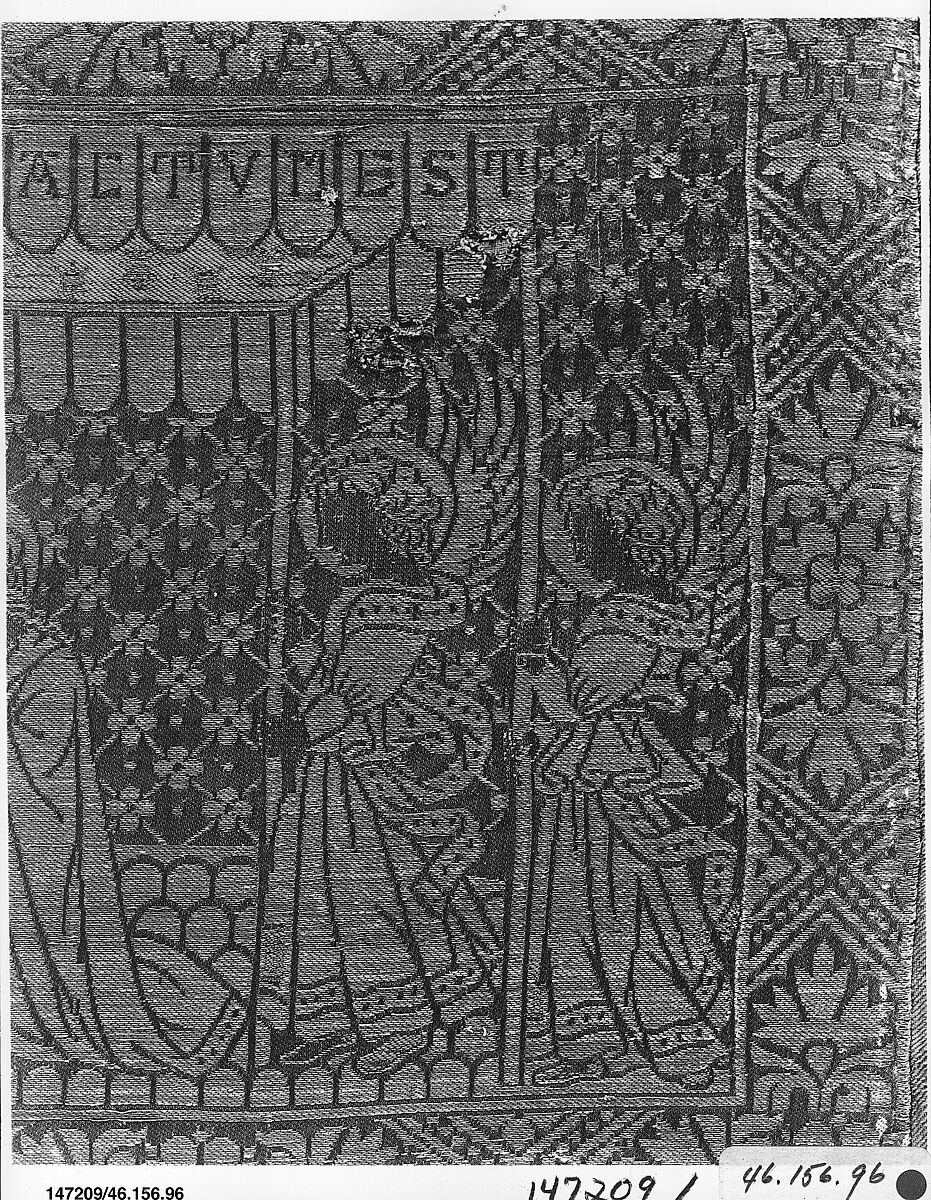 Orphrey, Silk, Italian, Florence or Siena