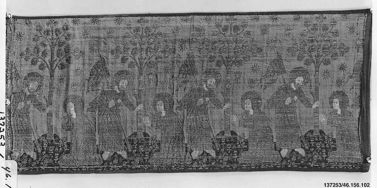 Noli Me Tangere, Silk and metal thread, Italian, Florence or Siena