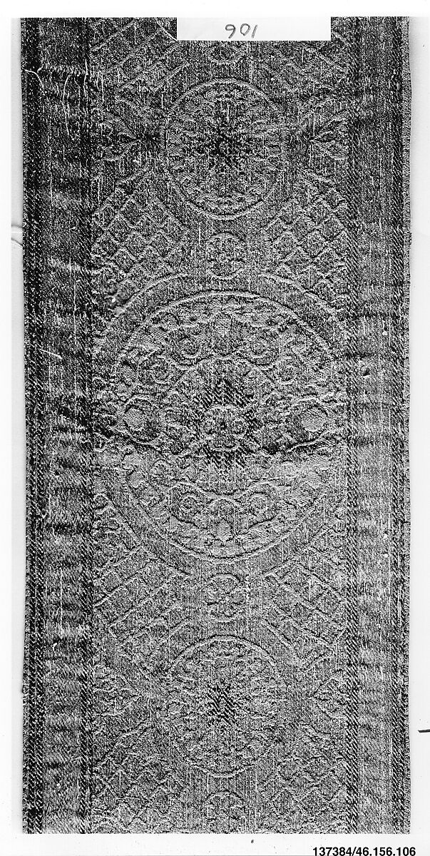 Orphrey, Silk, linen and metal thread, Italian, Florence