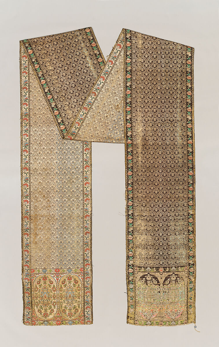 Sash, Francis Maslowski, Silk and metal thread, Polish, Cracow