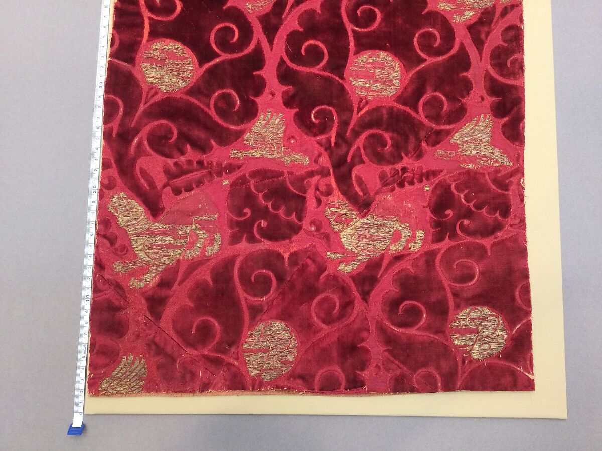 Piece, Silk and metal thread, Italian, Venice