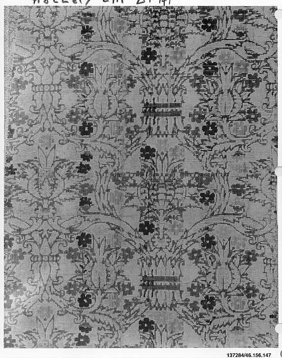Piece, Silk and metal thread, Italian 