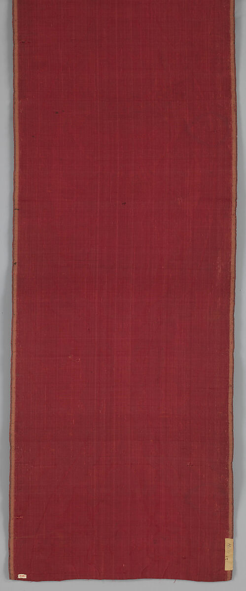Length of velvet, Silk; voided, cut and uncut satin velvet, probably British