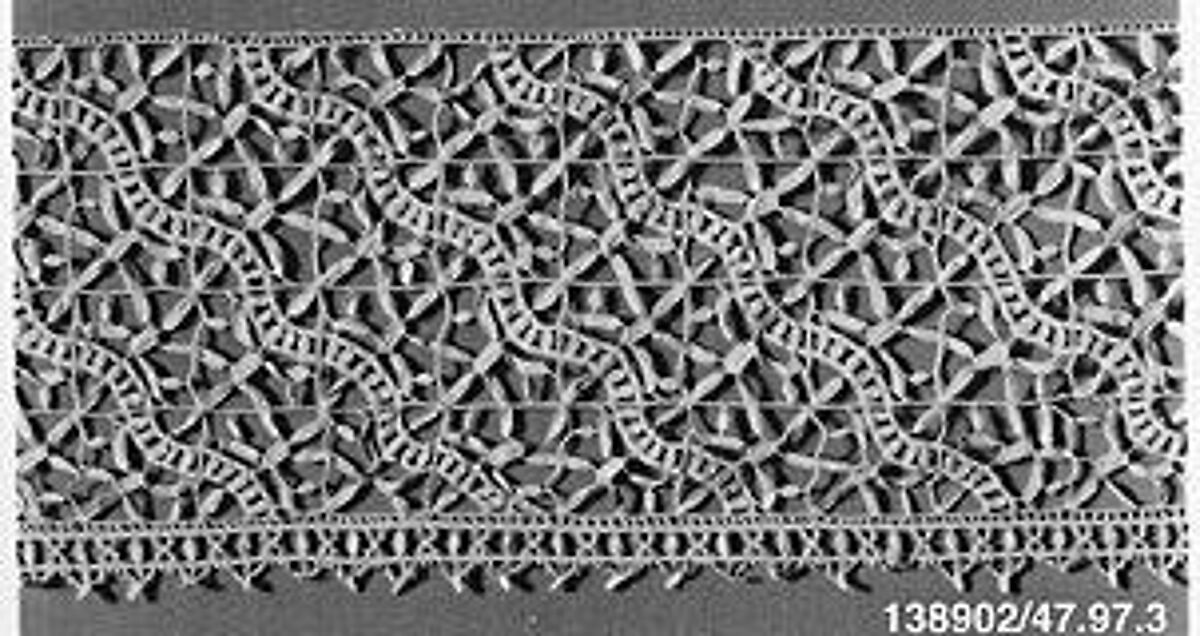 Border, Needle lace, Italian 