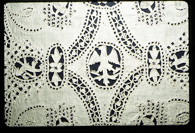 Cover, Linen, cutwork, Italian