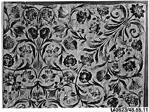 Cover, Silk on silk, Portuguese or Spanish