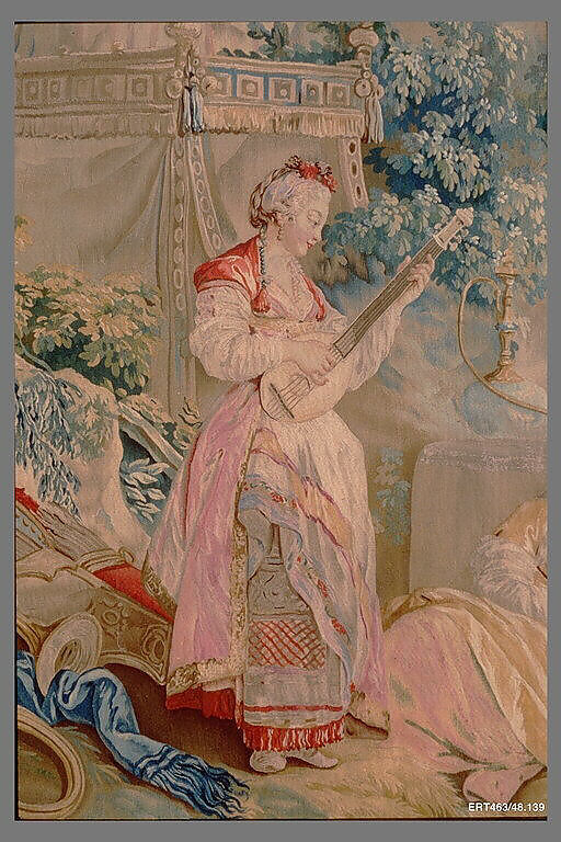 The Repast from the set of Russian Entertainments, Beauvais, Wool, silk (20-22 warps per inch, 7-9 per cm.), French, Beauvais