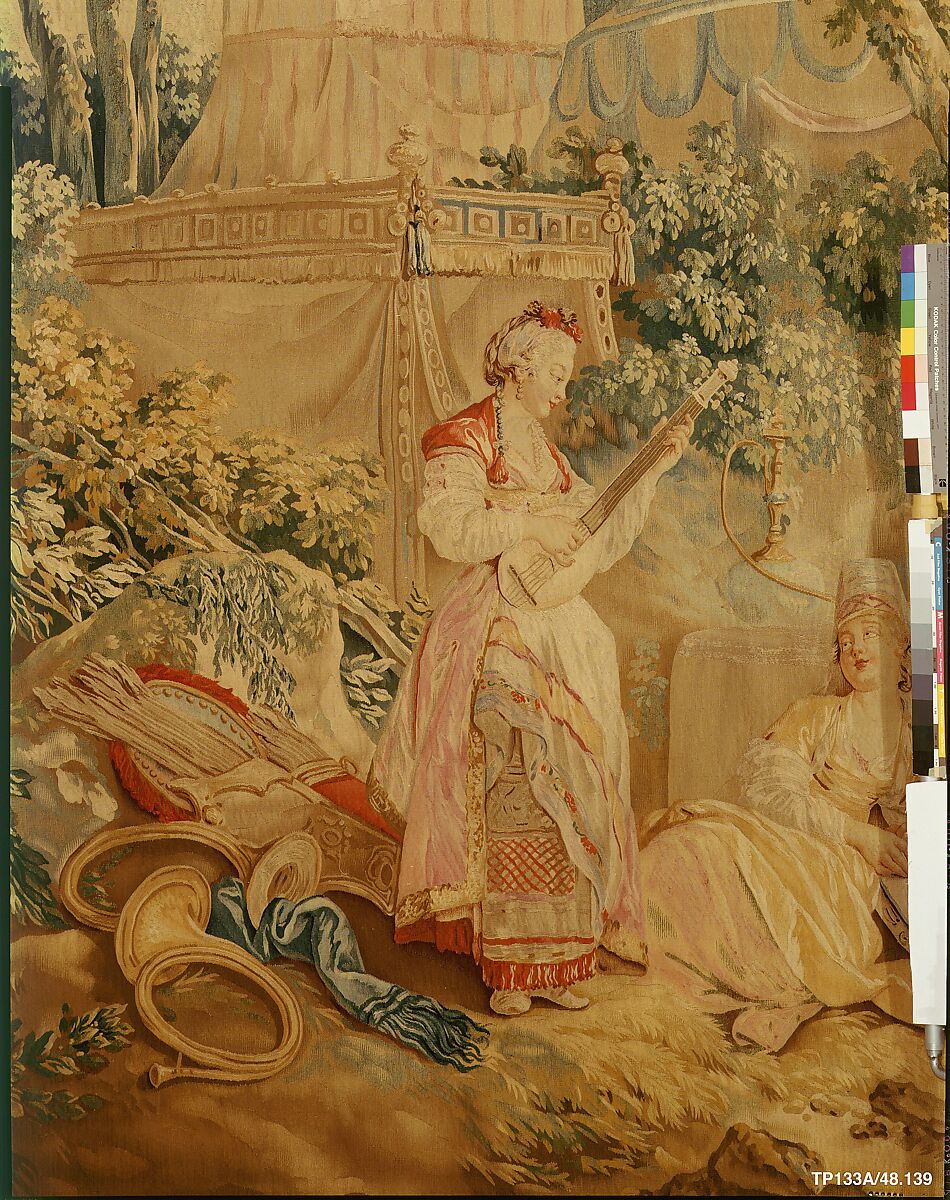 The Repast from the set of Russian Entertainments, Beauvais, Wool, silk (20-22 warps per inch, 7-9 per cm.), French, Beauvais